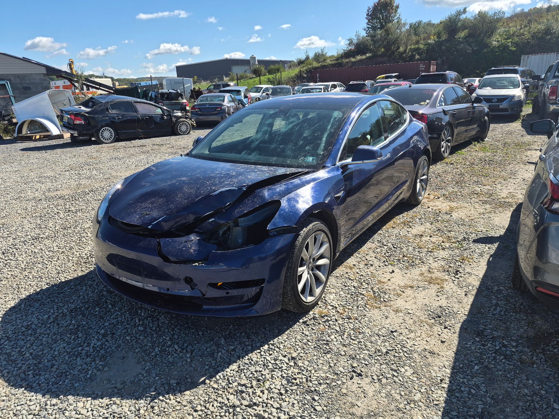 2018 Tesla Model 3 Long Range Battery - Exterior Front Left Corner Image